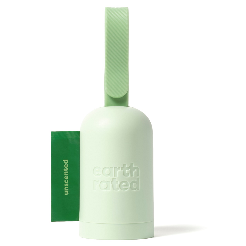 Earth Rated Hundekotbeutel Earth Rated Kotbeutelhalter mit 15 Kotbeuteln ohne Duft