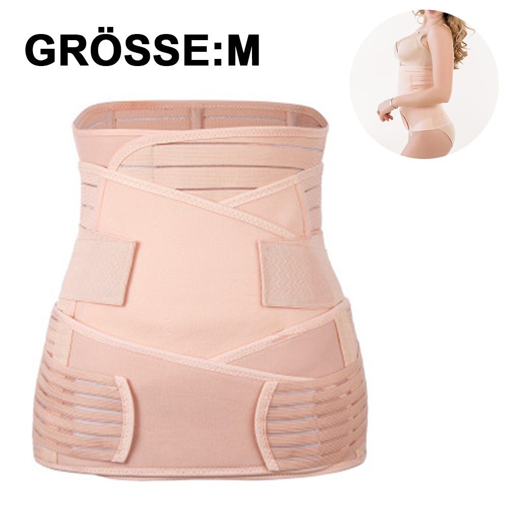 FeelGlad Schwangerschaftsgürtel Postnatales Bauchband 3-in-1-Set Shapewear