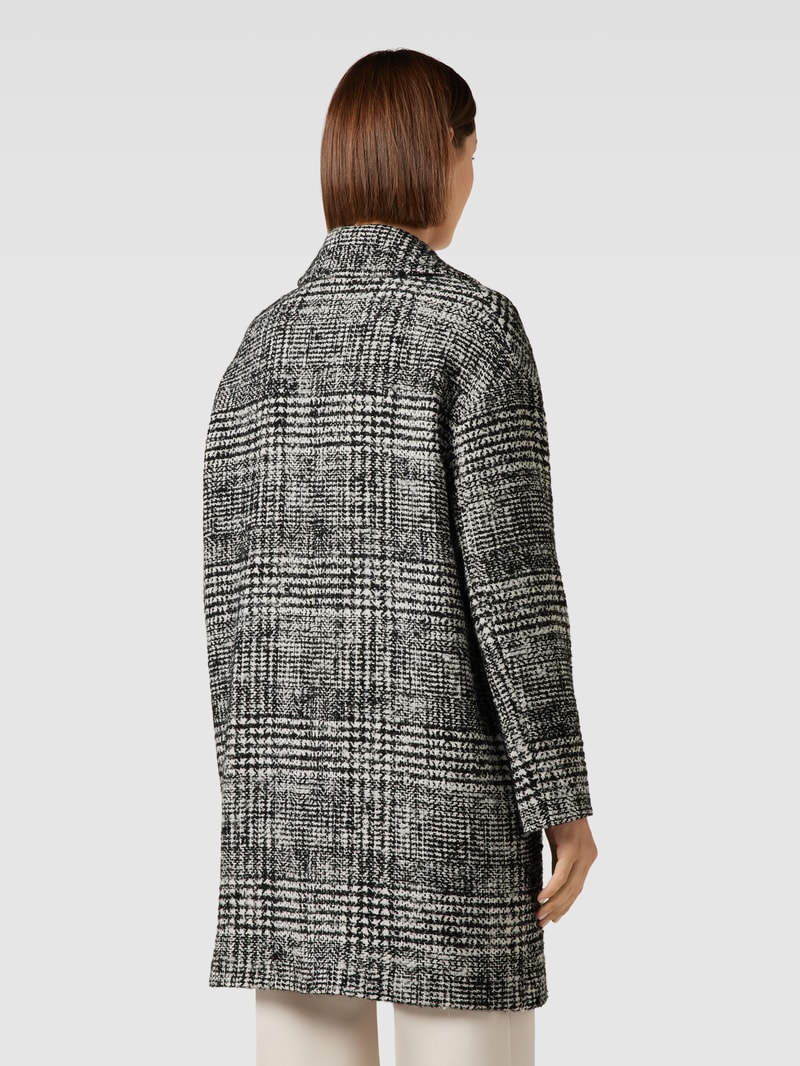 Mantel in Bouclé-Optik Modell 'NORDICO' in schwarz
