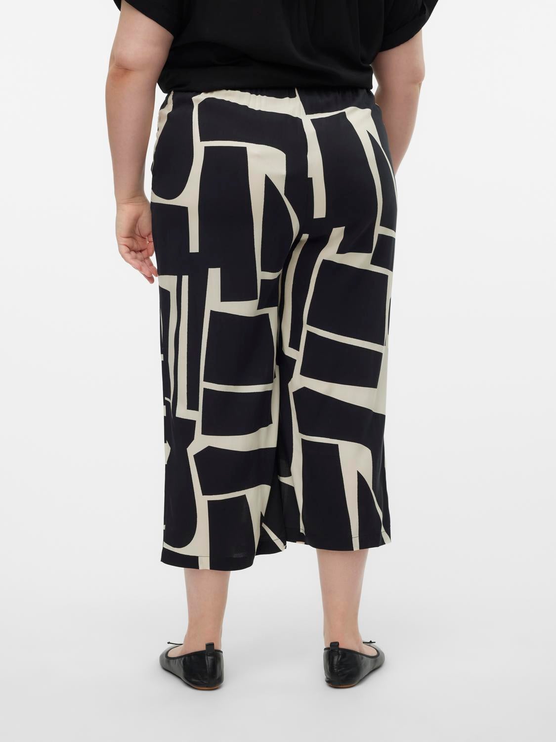 VMCEASY Hohe Taille Culottehose