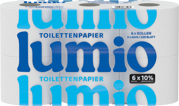 Lumio Toilettenpapier soft 3-lagig (6x220 Blatt)