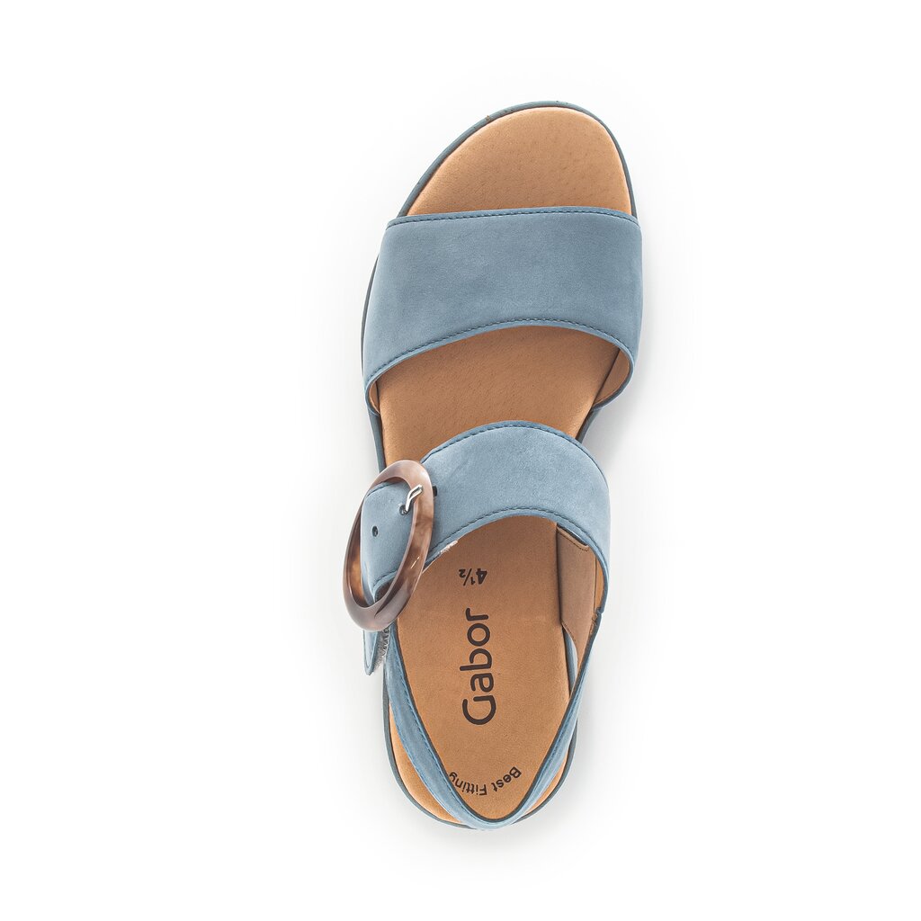 Gabor fashion Plateau Sandale blau