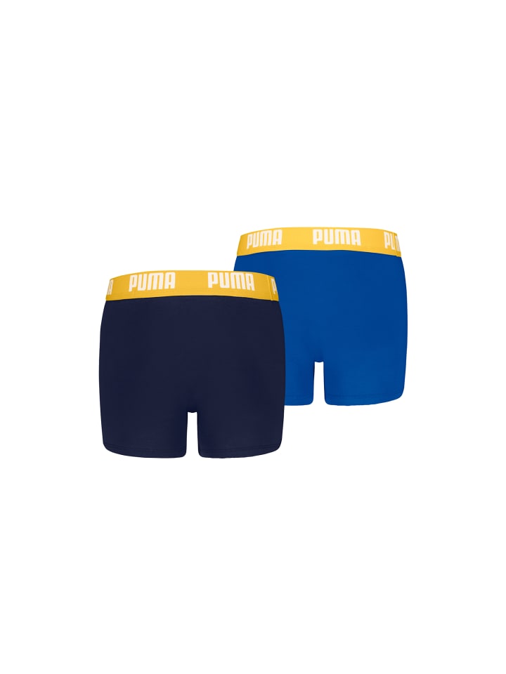 Puma Boxershorts BOYS EVERYDAY BASIC BOXER 2P in 740 - yellow / blue günstig kaufen