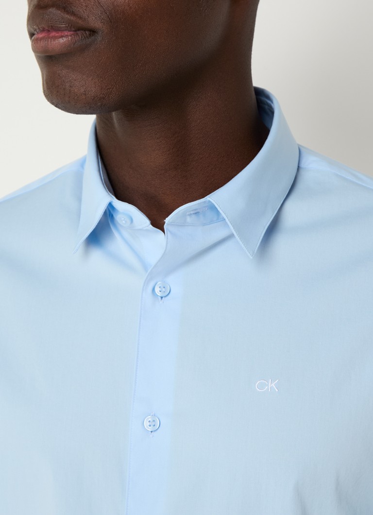 Calvin Klein Poplin slim fit košulja s logom