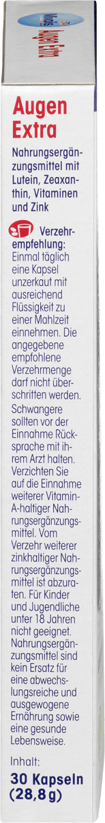 Augen Extra Sehkraft + Schutz, Tag + Nacht, Kapseln, 30 St., 30 St