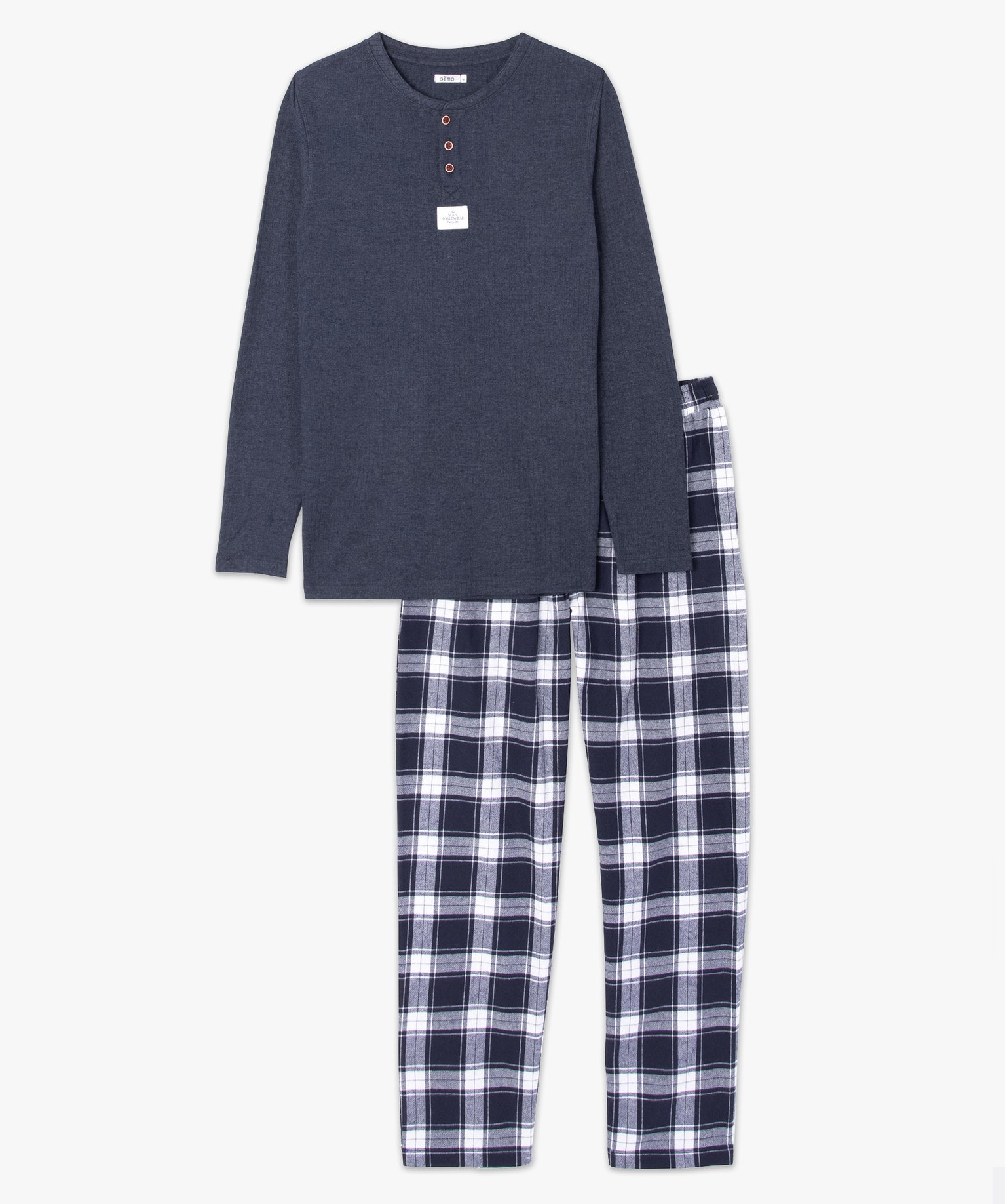 Pyjama homme dans pochette assortie marine | GEMO