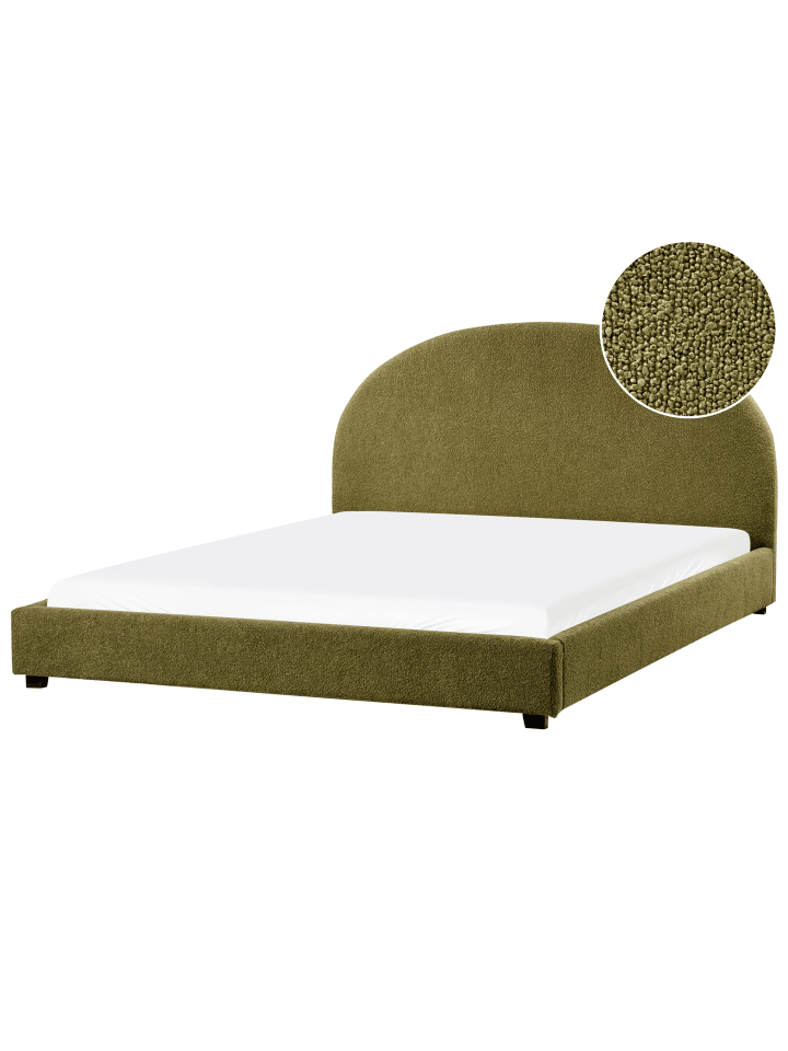 Beliani Doppelbett VAUCLUSE in Grün - (W) 194 x (H) 112 x (L) 214 cm günstig kaufen onesize