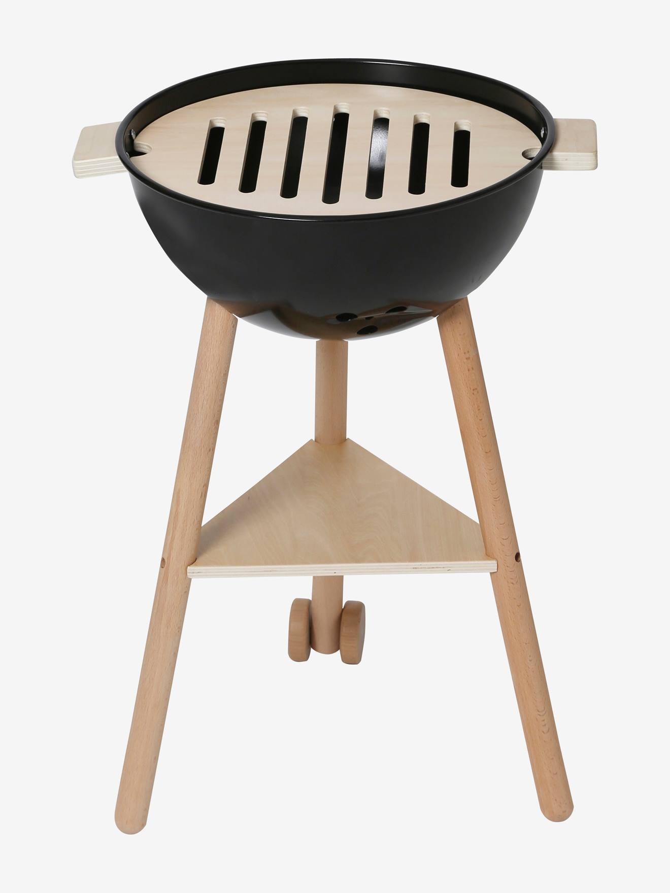 Vertbaudet Kinder Spielgrill, Holz FSC - natur/schwarz
