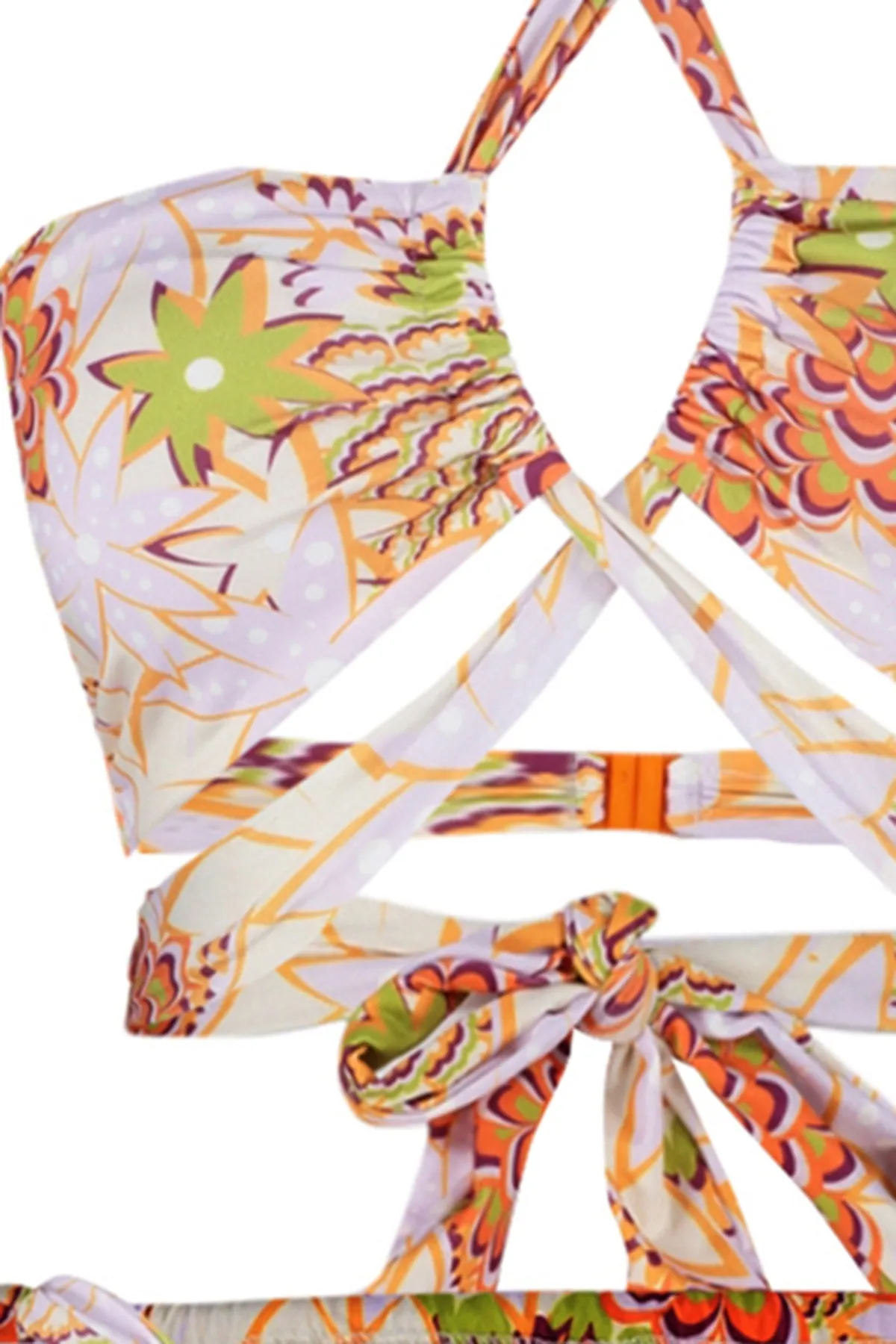 Trendyol Collection  Bikini-Set - Mehrfarbig - Geblümt