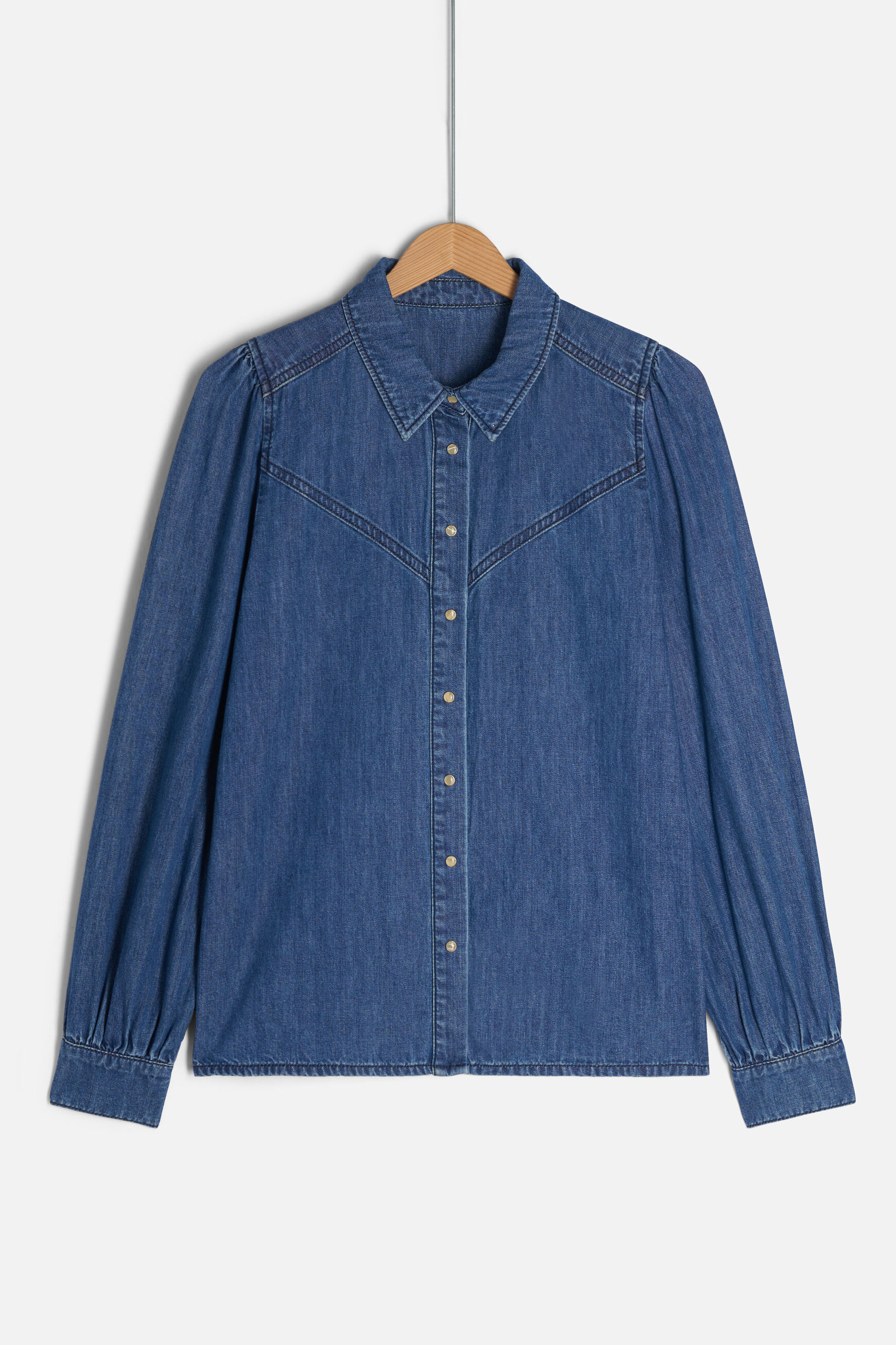 chemisier norra denim stone femme