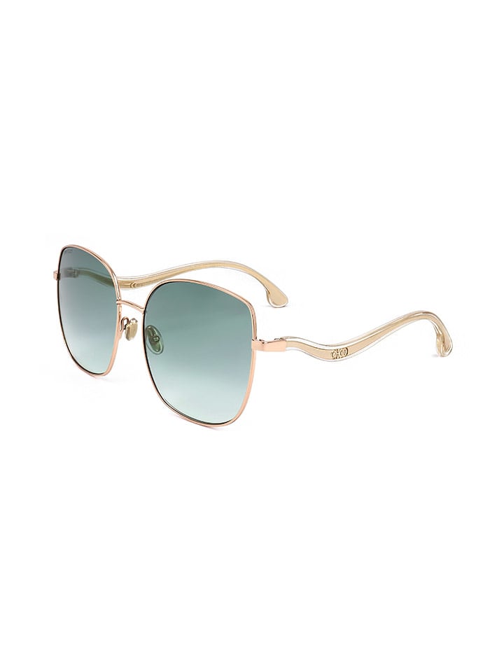 Jimmy Choo Damen-Sonnenbrille in Gold/ Türkis günstig kaufen 60