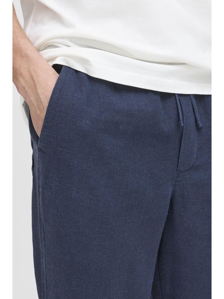 !SOLID Leinenhose in Blau günstig kaufen