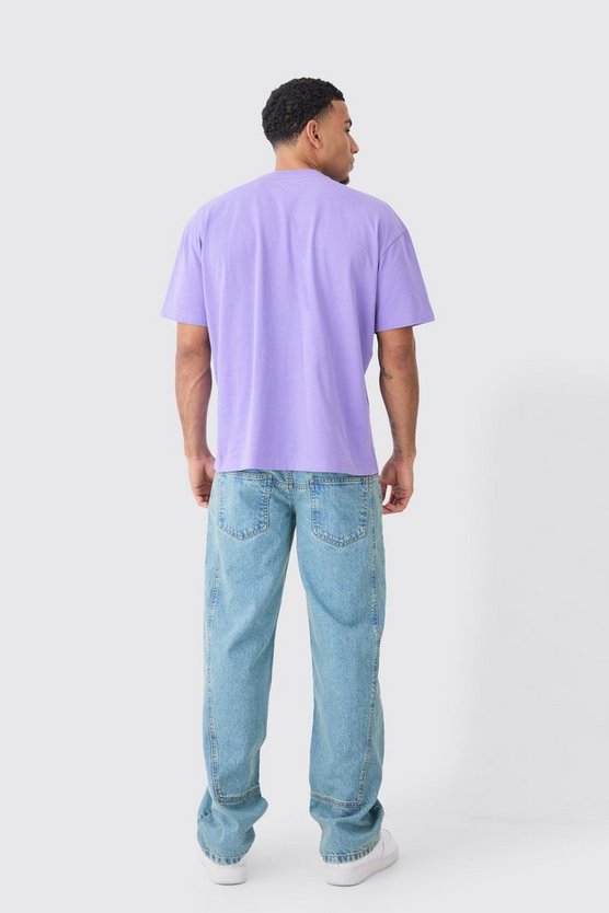 Oversize T-Shirt mit zerrissener Applikation