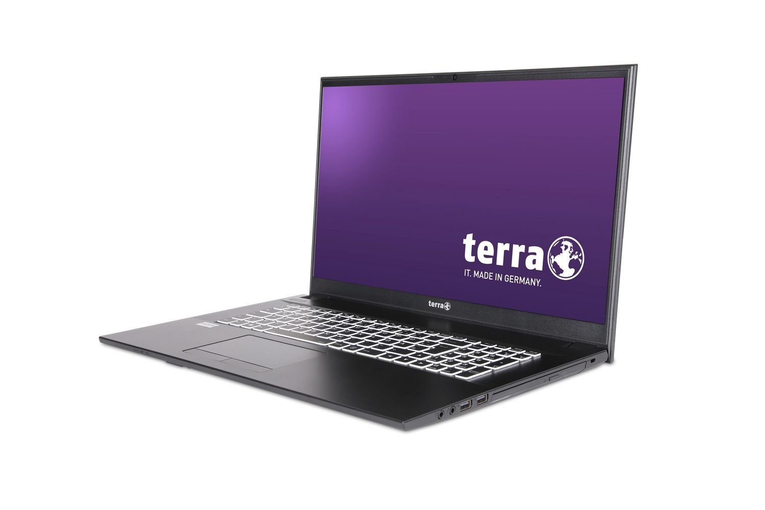 TERRA 1716A Notebook (43,90 cm/17.3 Zoll, Intel Pentium Gold 6405U, UHD Graphics, 500 GB SSD, fertig installiert & aktiviert, Funkmaus & Laptoptasche)
