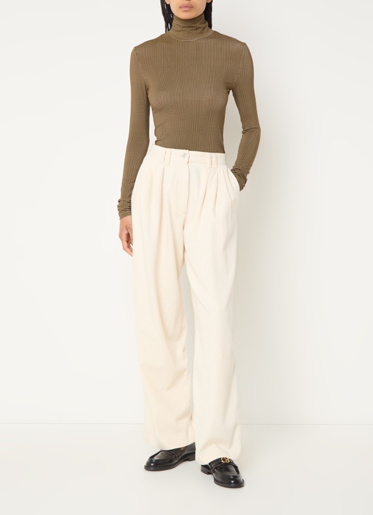 Top a collo alto stampato Thilo di Claudie Pierlot