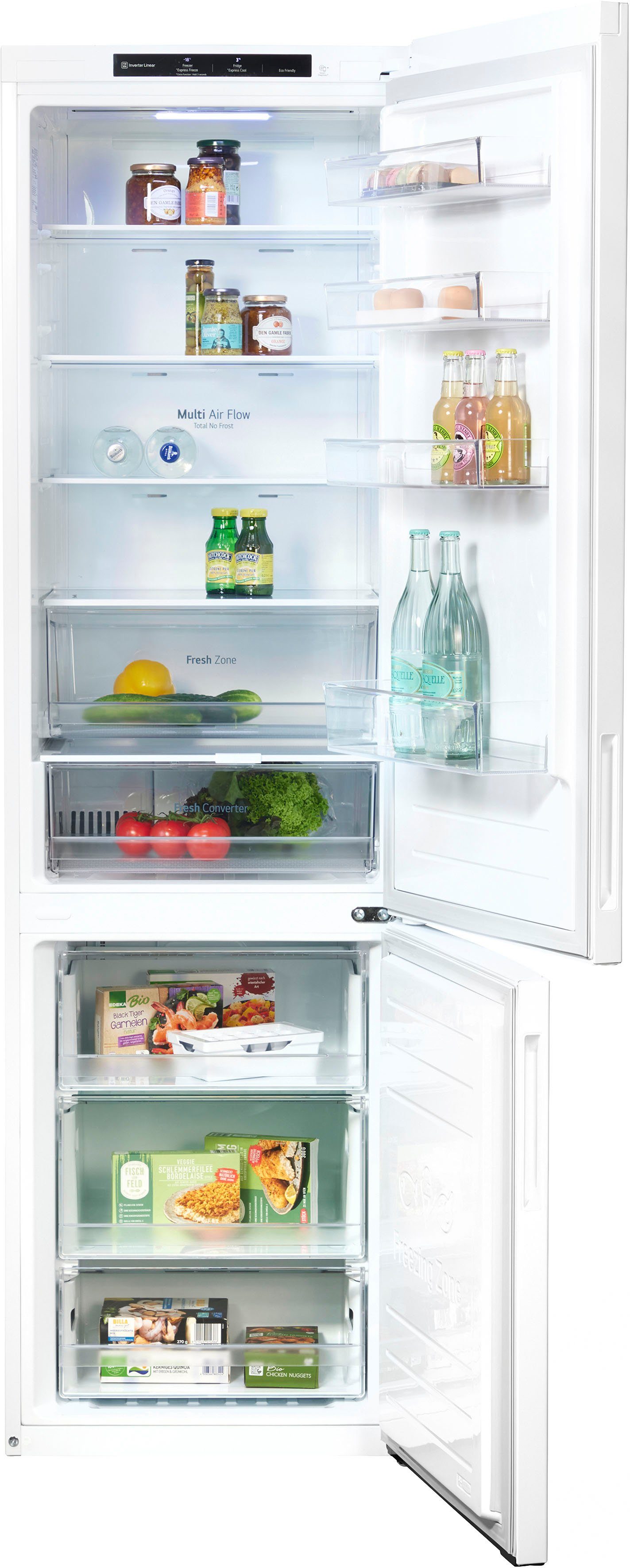 LG Kühl-/Gefrierkombination Serie 6 GBP62SWNAC, 203 cm hoch, 59,5 cm breit, 4 Jahre Garantie inklusive