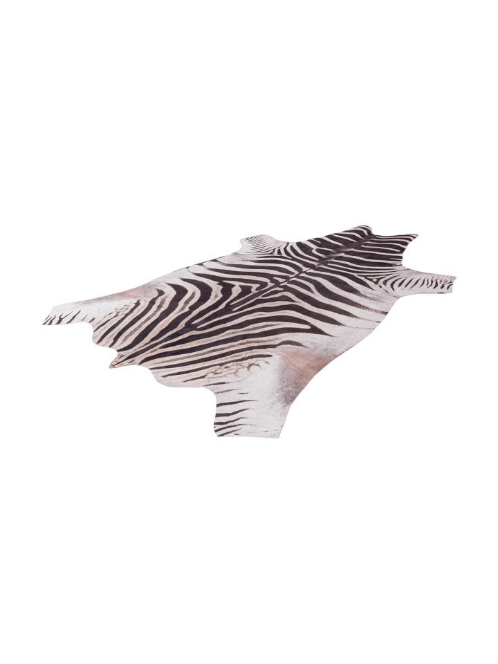 GMD Living Kunstfellteppich CANYON CITY Zebra in Schwarz-Weiß günstig kaufen 155 x 190 cm