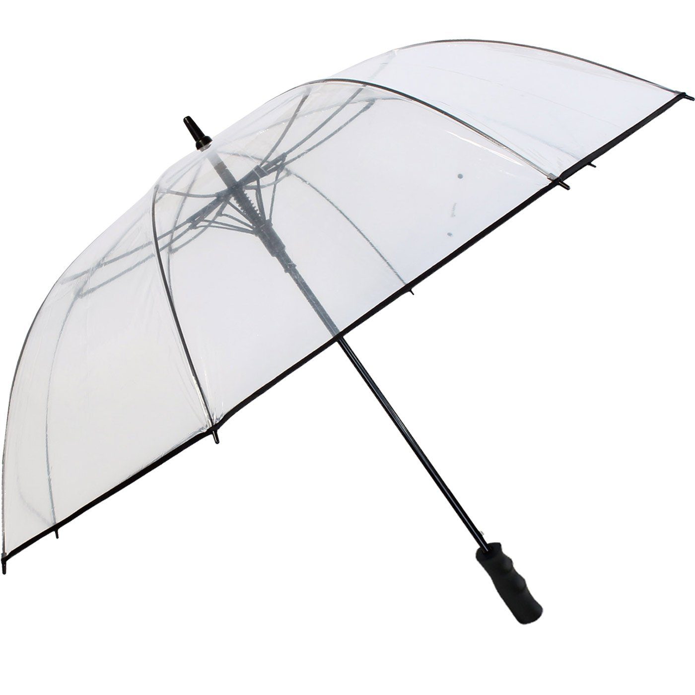 HAPPY RAIN Langregenschirm XXL Golfschirm Automatik transparent extra gross, extra-groß