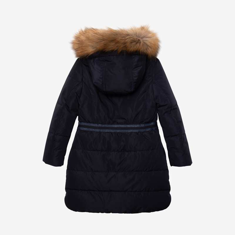 Doudoune fille ganse rayée marine bleue Catimini