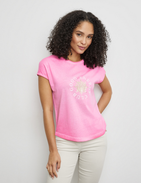Kurzarmshirt mit Wording-Print