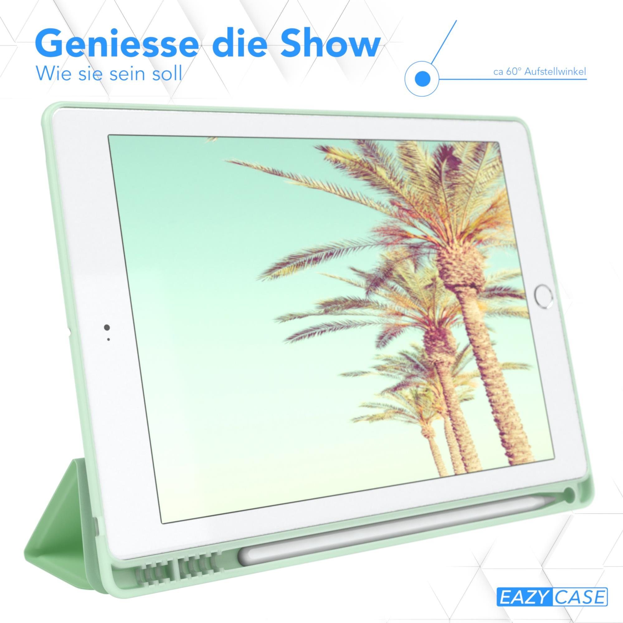 EAZY CASE Tablet-Hülle Penholder Smartcase für iPad 2017/2018 5./6. Gen. 9,7 Zoll, Klapptasche Anti-Kratz Smartcase Standfunktion Tabletcase Mint Grün