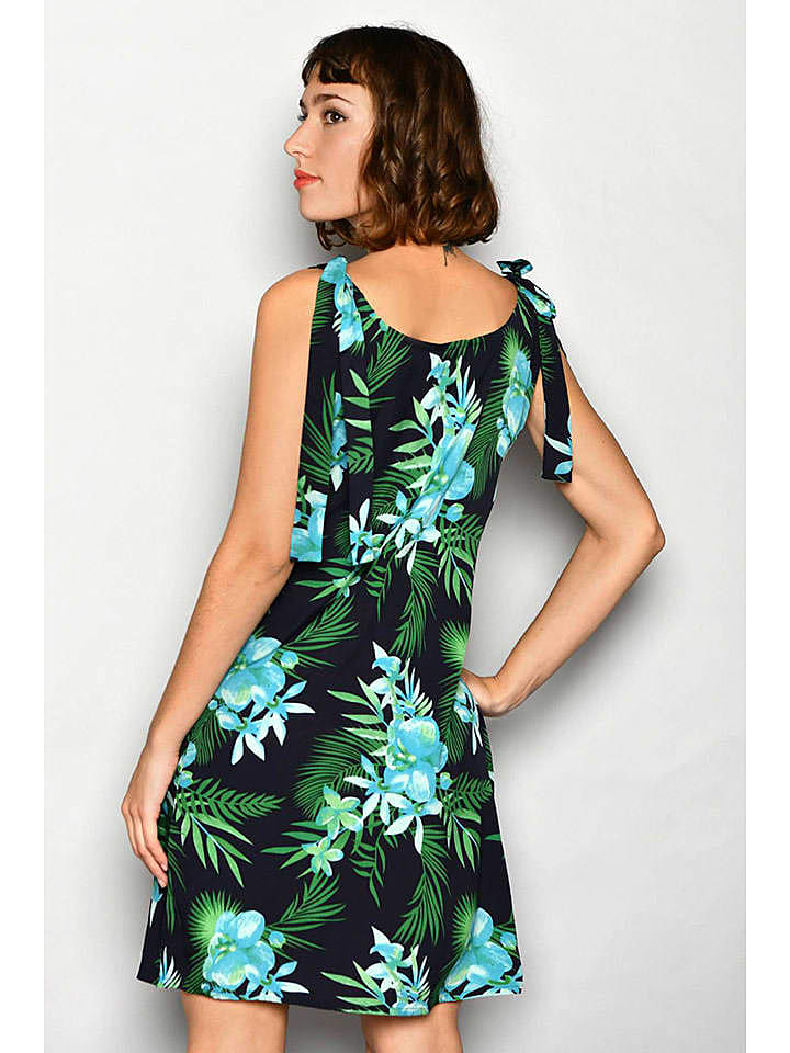 Tarifa Kleid in Grün/ Bunt günstig kaufen L