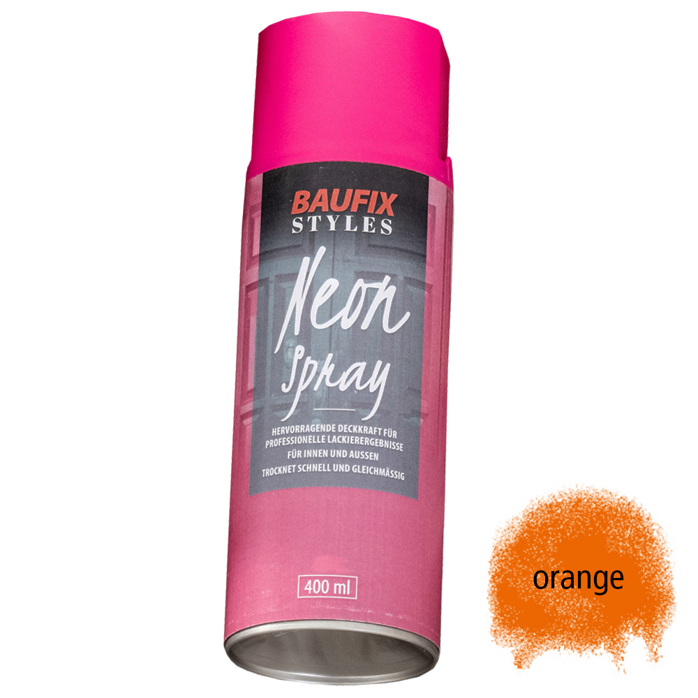 Powertec Color Baufix Neonspray - Neonorange
