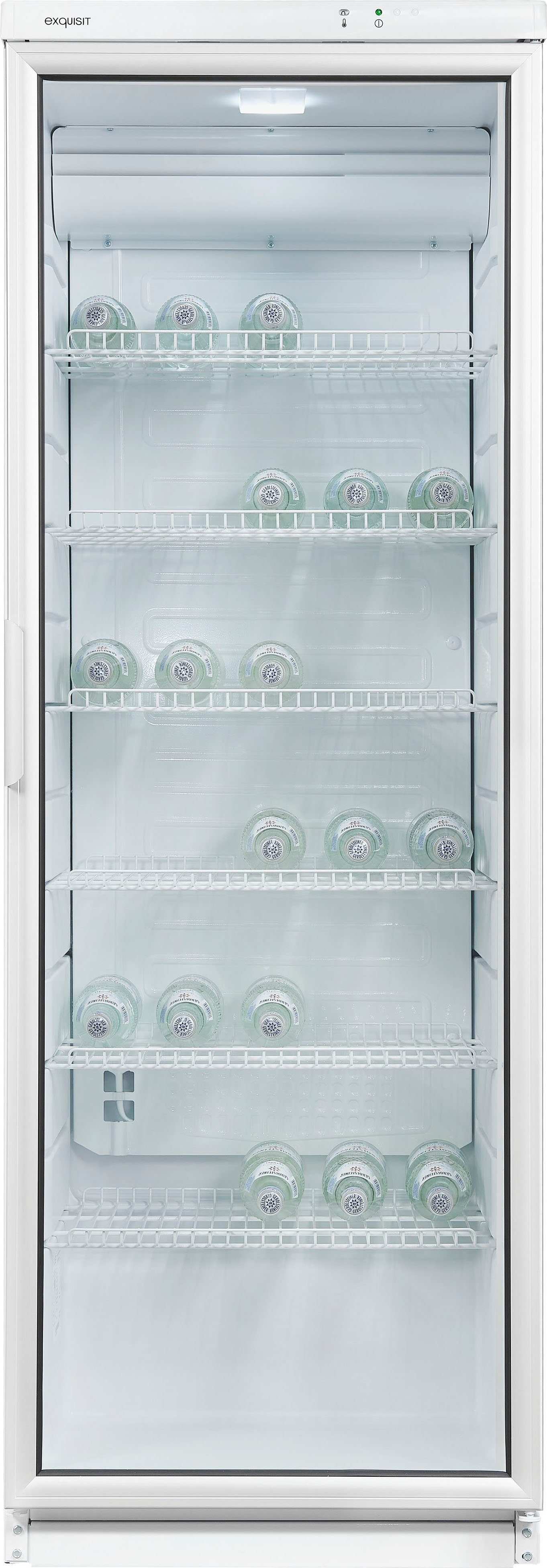 exquisit Getränkekühlschrank GKS350-1-GT-280D weiss, 173 cm hoch, 60 cm breit