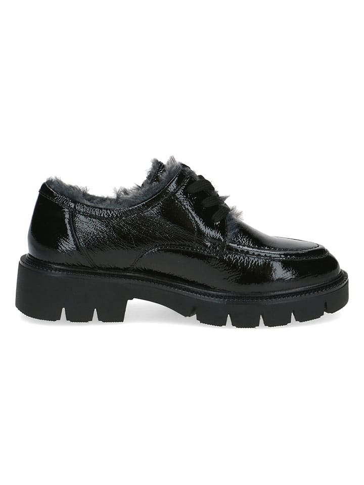 Caprice Leder-Schnürschuhe in Schwarz günstig kaufen