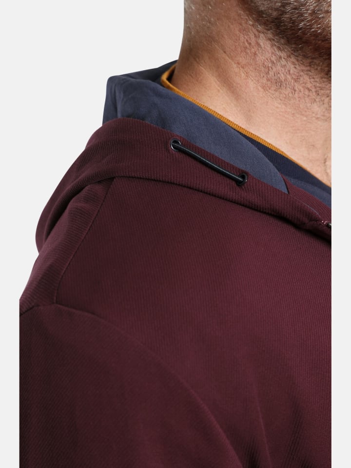 Charles Colby Sweatjacke DUKE PATRICKS in dunkelrot günstig kaufen