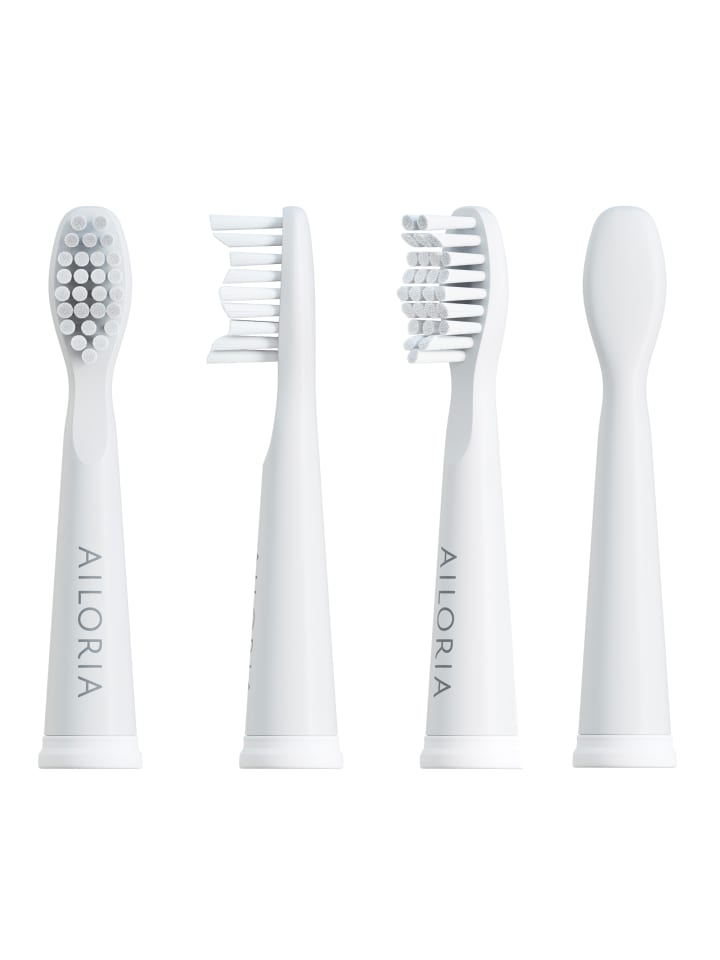 Ailoria FLASH TRAVEL Ersatzbürstenköpfe 12er Set in weiß günstig kaufen onesize