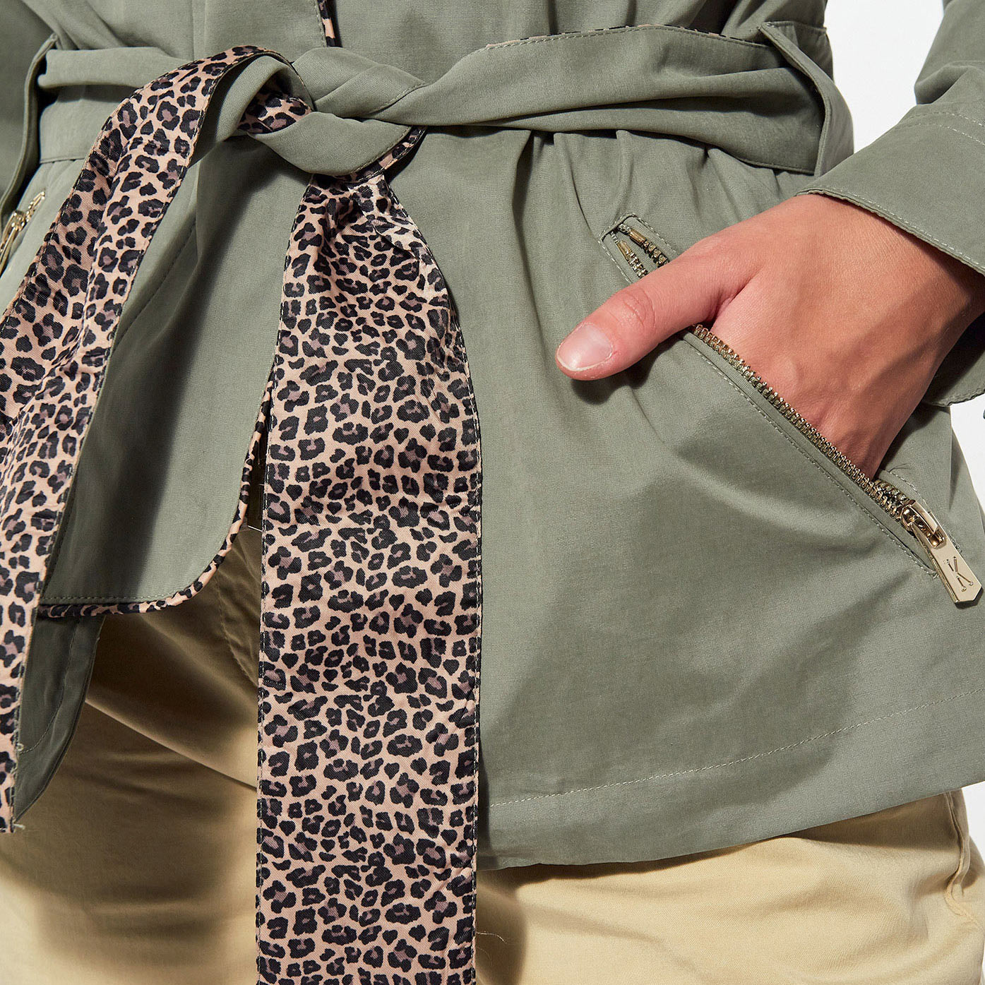 PARON  Veste  kaki  Femme