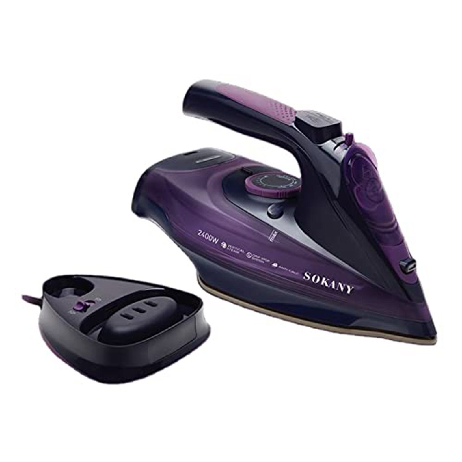 iceagle Dampfbügeleisen Kabelloses Dampfbügeleisen AJ2085, Bügeleisen Dampf, 2400 Watt, 2400 W