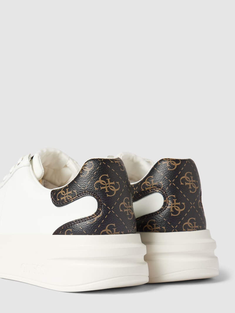 Sneaker mit Label-Details Modell 'ELBINA' in weiss