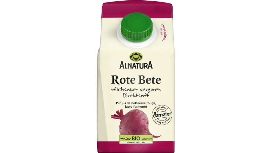 Alnatura Bio Rote Bete Saft milchsauer vergoren 500 ml