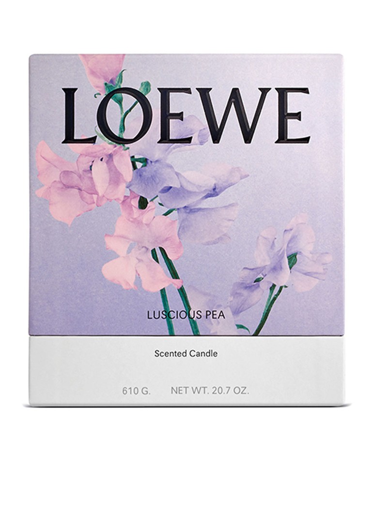 LOEWE vidēja lieluma sulīgā zirņu svece - aromātiskā svece 610 grami