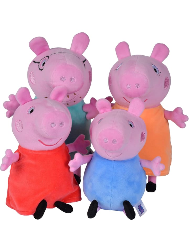 Simba Peppa Wutz Plüschtier - Familie im Auto (4-tlg) in mehrfarbig günstig kaufen onesize