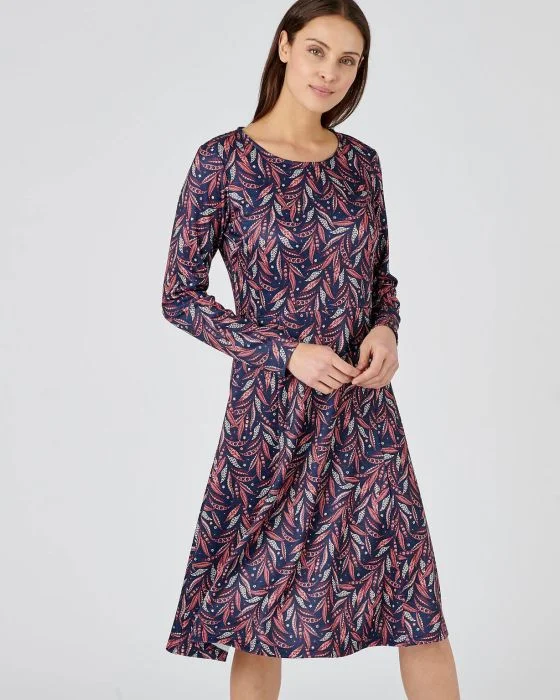 Robe forme patineuse maille chaude