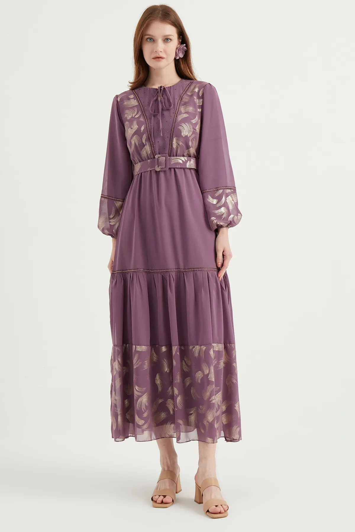 Herita  Kleid - Lila - A-Linie