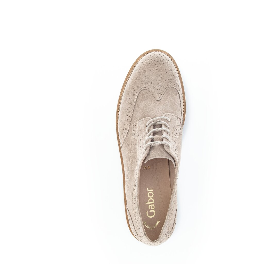 Gabor fashion Schnürschuh beige