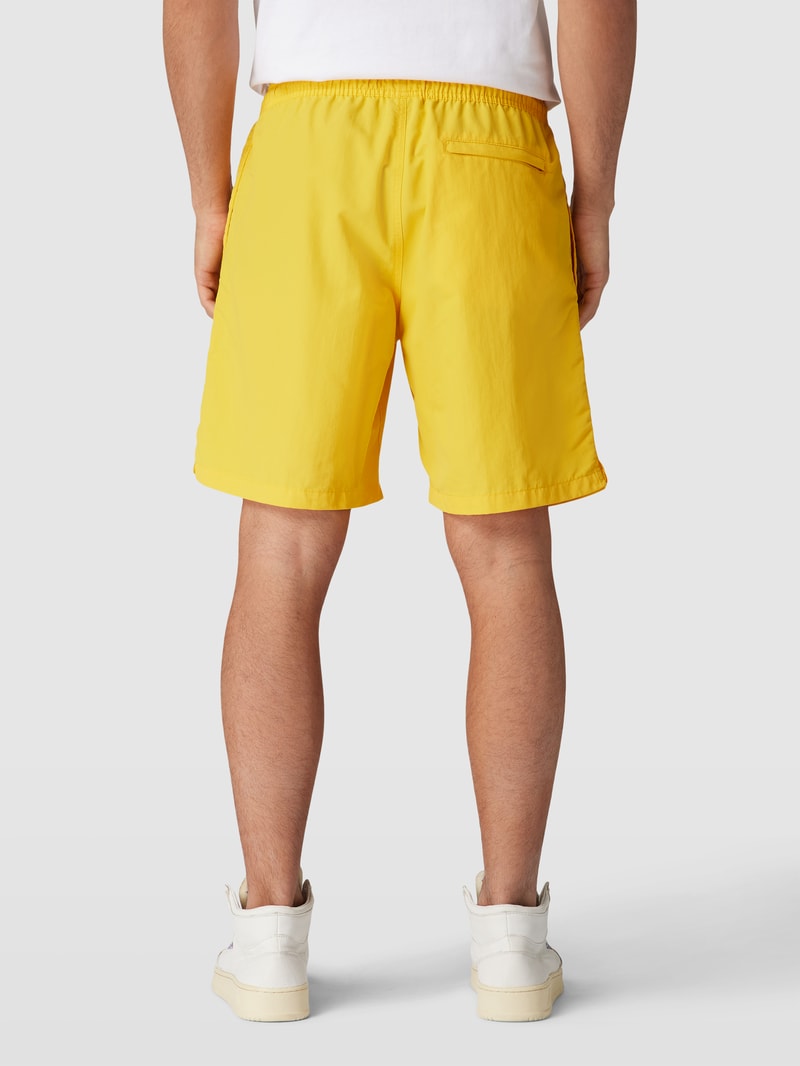 Shorts mit elastischem Bund in gelb