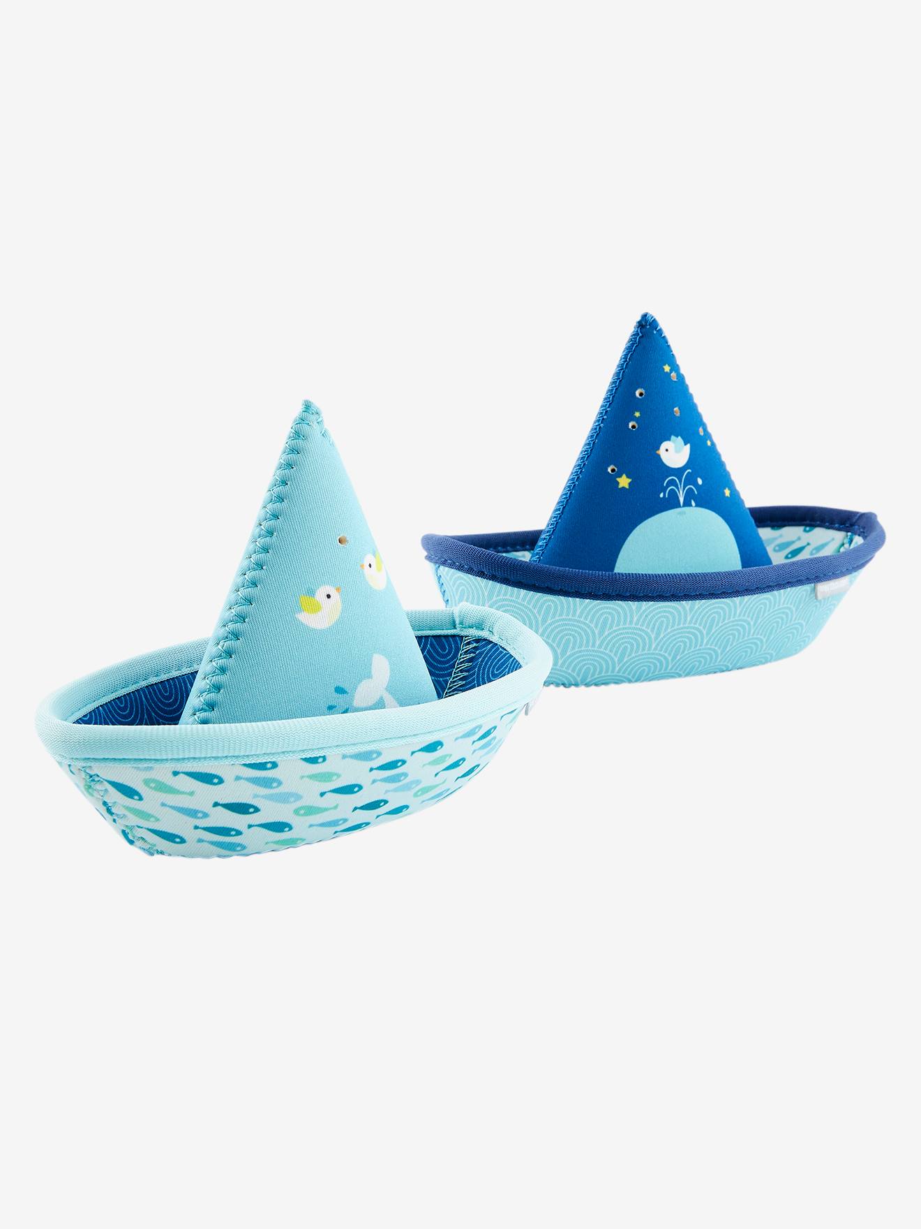 2 bateaux pour le bain en néoprène multicolore