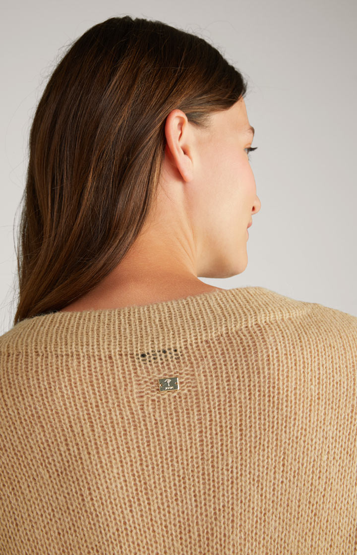Strick-Pullover in Beige