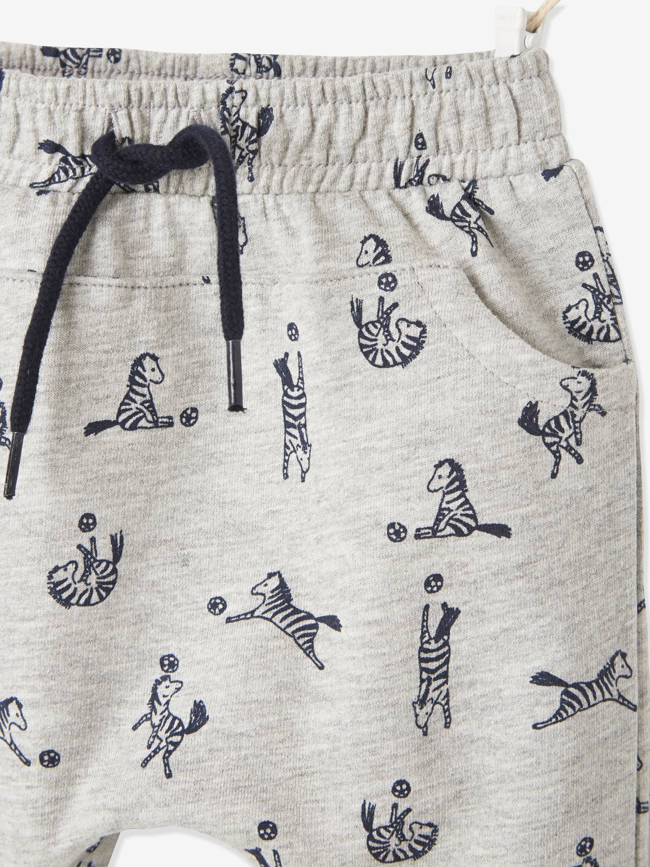 Vertbaudet Jungen Baby Sweathose Oeko-Tex - hellgrau meliert