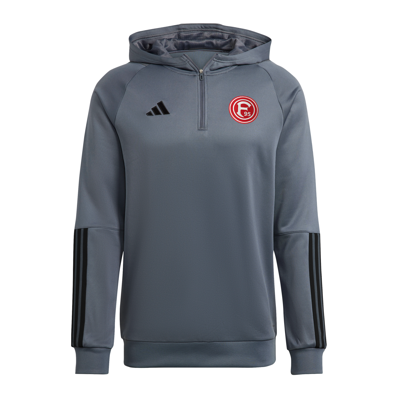 adidas Fortuna Düsseldorf Kapuzenjacke Grau