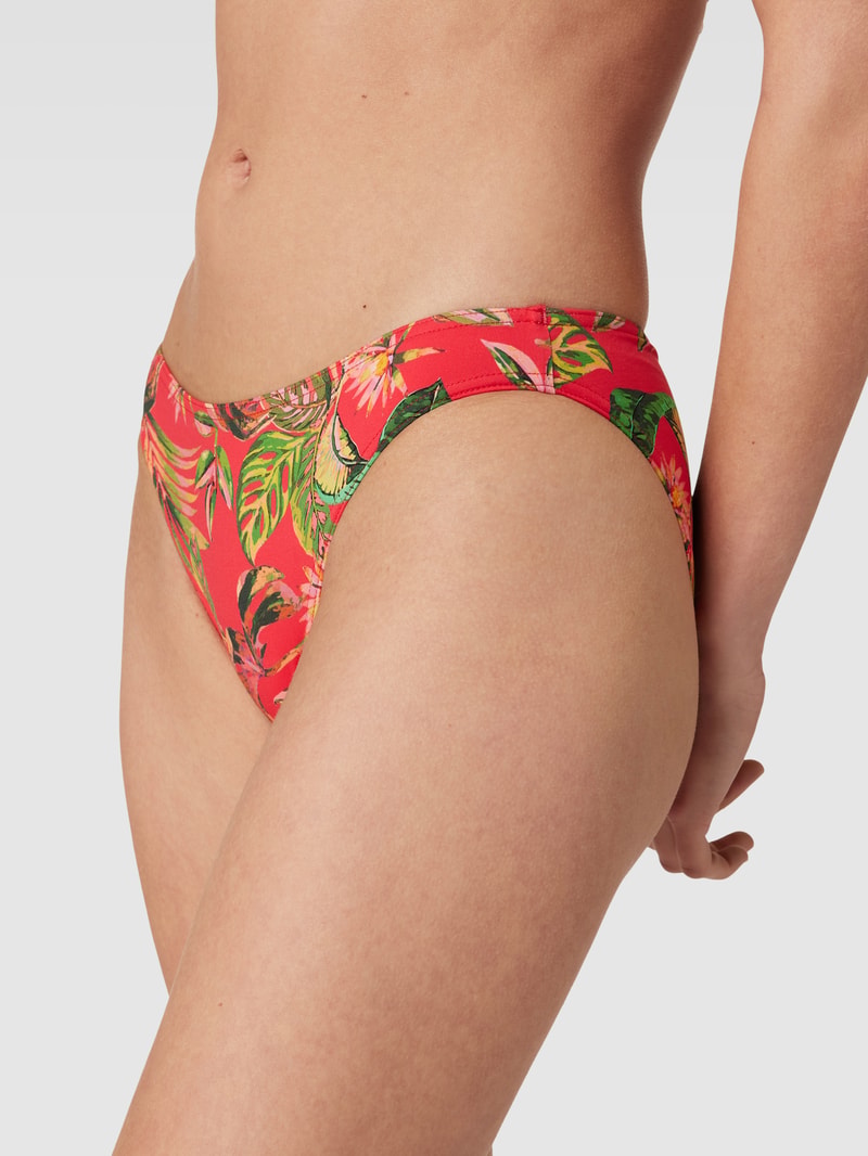 Bikini-Slip mit Allover-Print Modell 'DUCA WAILUA' in rot