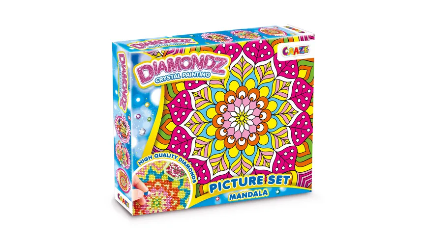 CRAZE DIAMONDZ CRSYTAL PAINTING Picture Set Mandala