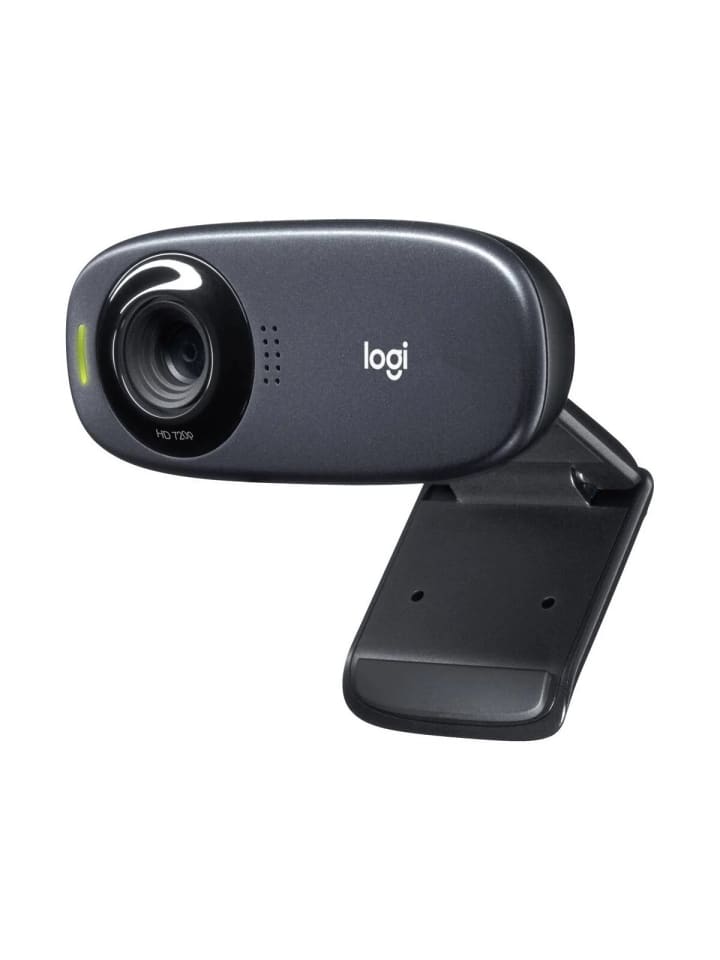 Logitech HD-Webcam 1280 x 720 Pixel mit Standfuß und Klemm-Halterung in Schwarz günstig kaufen onesize