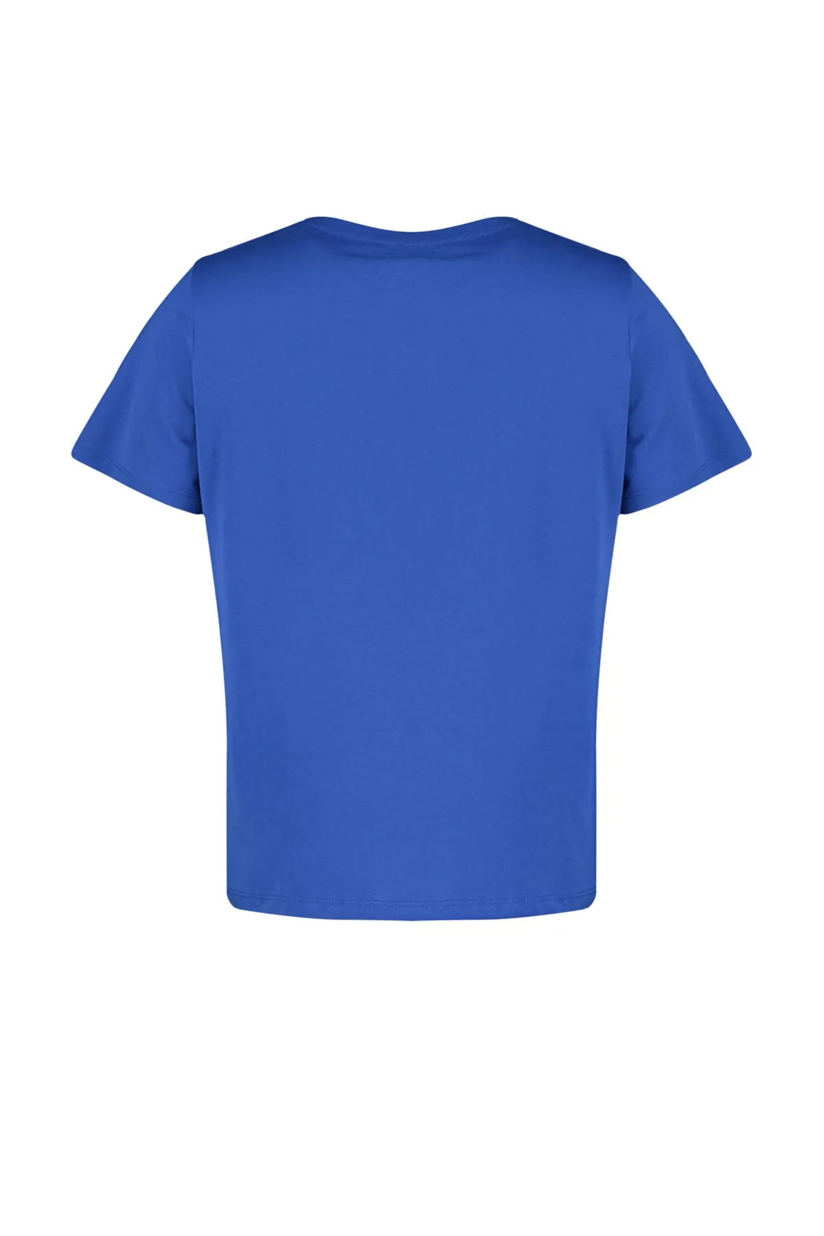Trendyol Curve  Saks Basic Rundhals-Strick-T-Shirt TBSSS22TS0733