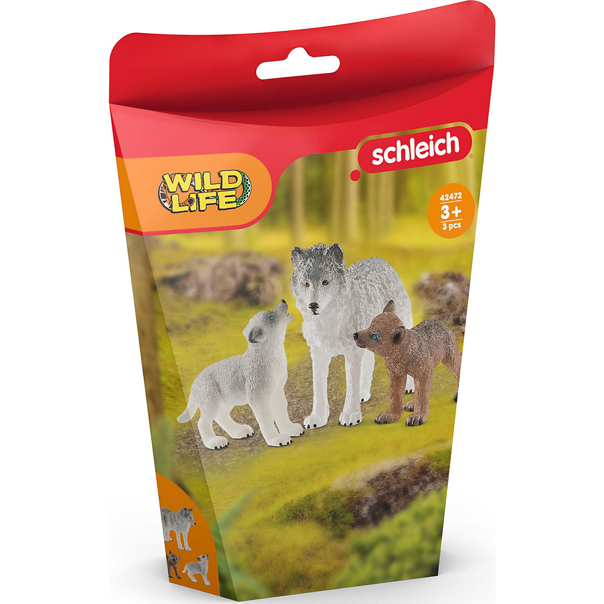 Schleich Wild Life 42472 Wolfsmutter mit Welpen
